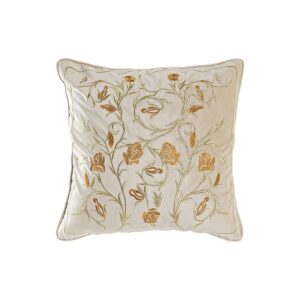 S3041517_0 Cojín DKD Home Decor Dorado 45 x 10 x 45 cm Flores