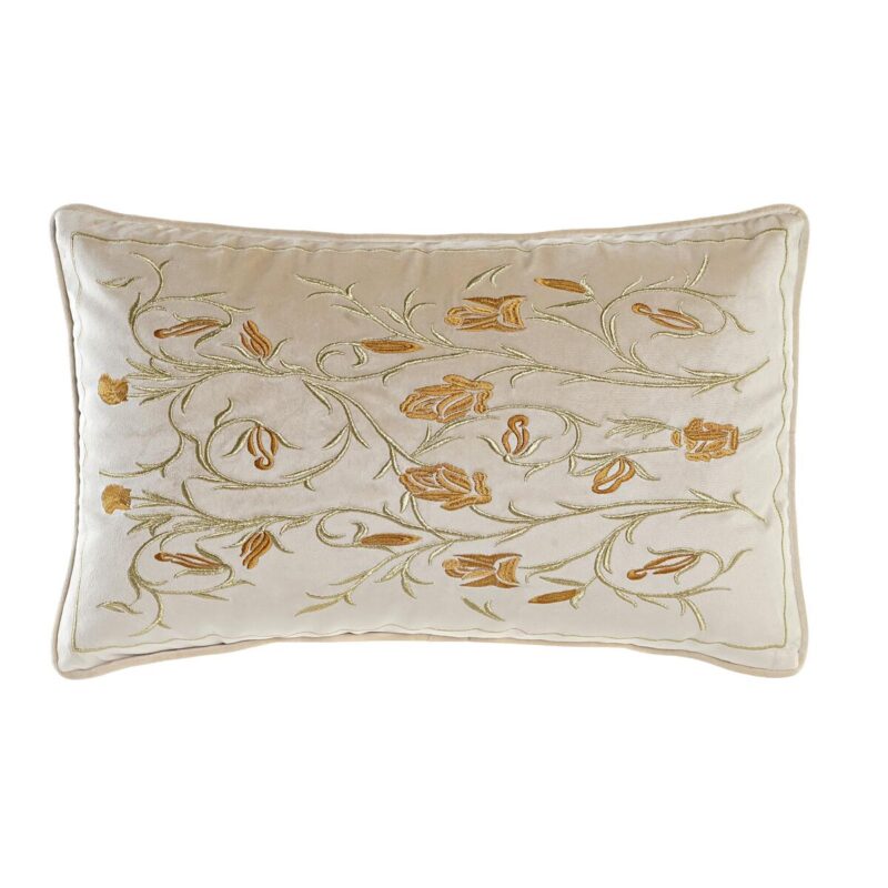 S3041518_0 Cojín DKD Home Decor Dorado 50 x 10 x 30 cm Flores