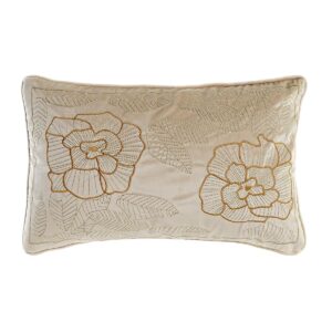 S3041520_0 Cojín DKD Home Decor Dorado 50 x 10 x 30 cm Flores