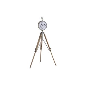 Reloj de Mesa DKD Home Decor Plateado Natural