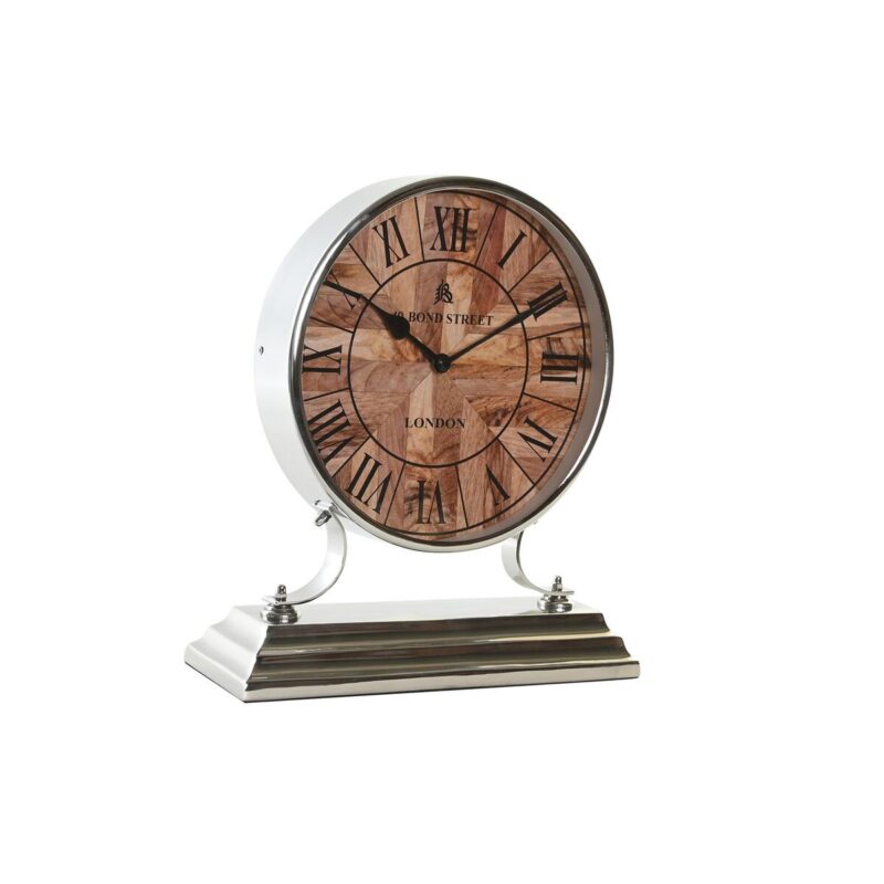 S3041476_0 Reloj de Mesa DKD Home Decor Plateado Natural Tradicional