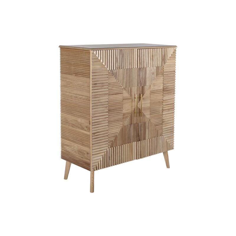 S3040474_0 Aparador DKD Home Decor Dorado Marrón claro Madera de Paulonia Madera MDF 100 x 44 x 118 cm