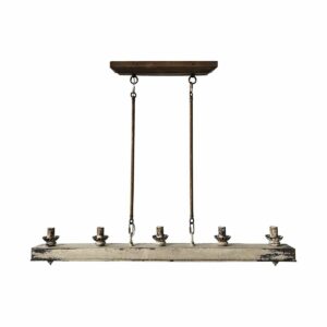 Lámpara de Techo DKD Home Decor Abeto Metal Vintage (111,5 x 12 x 88 cm)