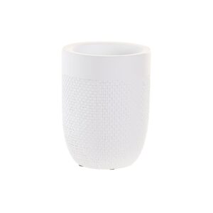 S3040994_0 Vaso DKD Home Decor Blanco Cemento 8 x 8 x 10,5 cm