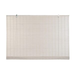S3041666_0 Estor Enrollable DKD Home Decor Barnizado Blanco Bambú 120 x 2 x 230 cm