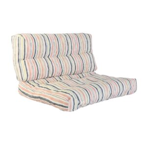 S3042616_0 Cojín DKD Home Decor De suelo Multicolor Aluminio Rayas 120 x 80 x 16 cm