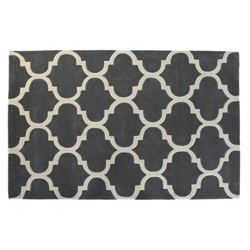 S3045035_0 Alfombra DKD Home Decor Gris Poliéster 120 x 180 x 2 cm Étnico
