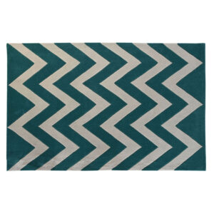 S3045038_0 Alfombra DKD Home Decor Poliéster Zig-zag Bicolor 120 x 180 x 2 cm