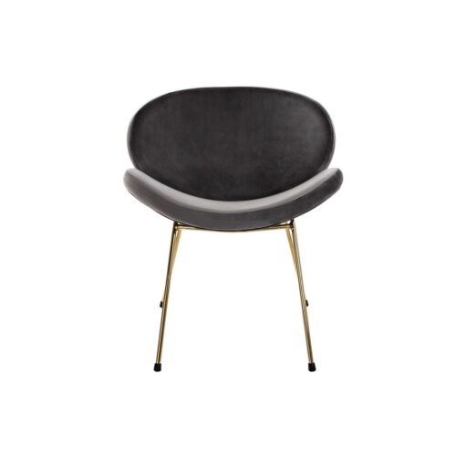 Silla DKD Home Decor Negro Dorado Poliéster Metal 62 x 58 x 73 cm