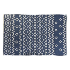S3045060_0 Alfombra DKD Home Decor Azul Blanco Árabe (120 x 180 x 1 cm)