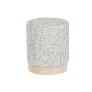 Reposapiés DKD Home Decor 32 x 32 x 38 cm Scandi Gris claro