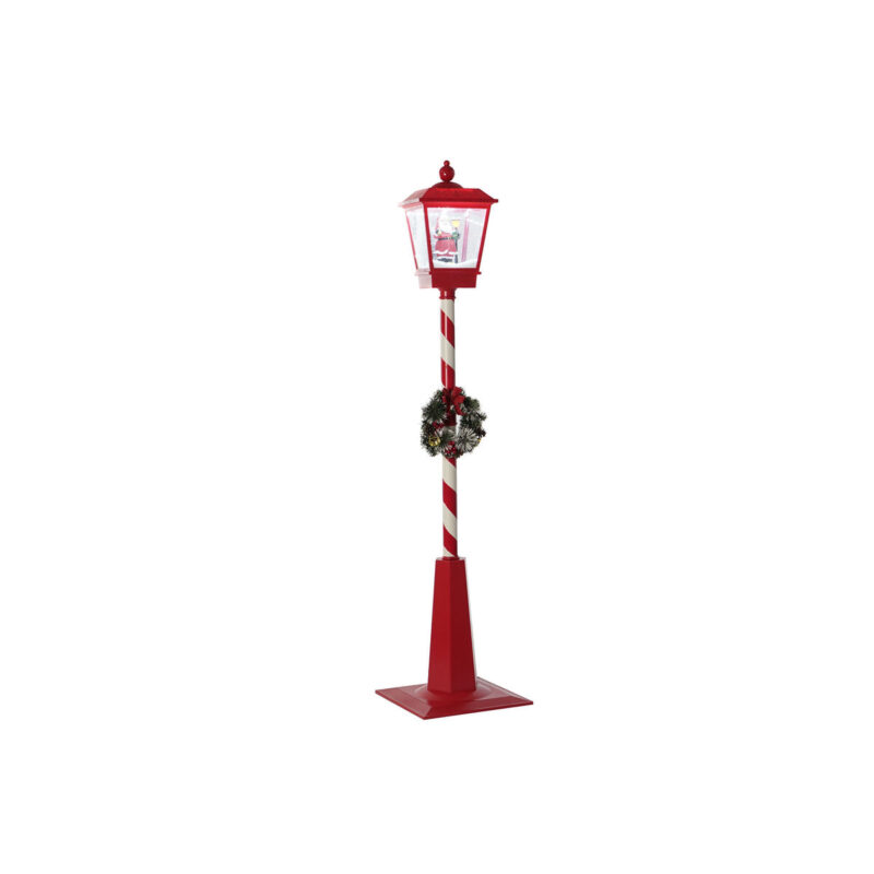 S3052091_0 Farola DKD Home Decor Blanco Rojo 30 x 30 x 180 cm