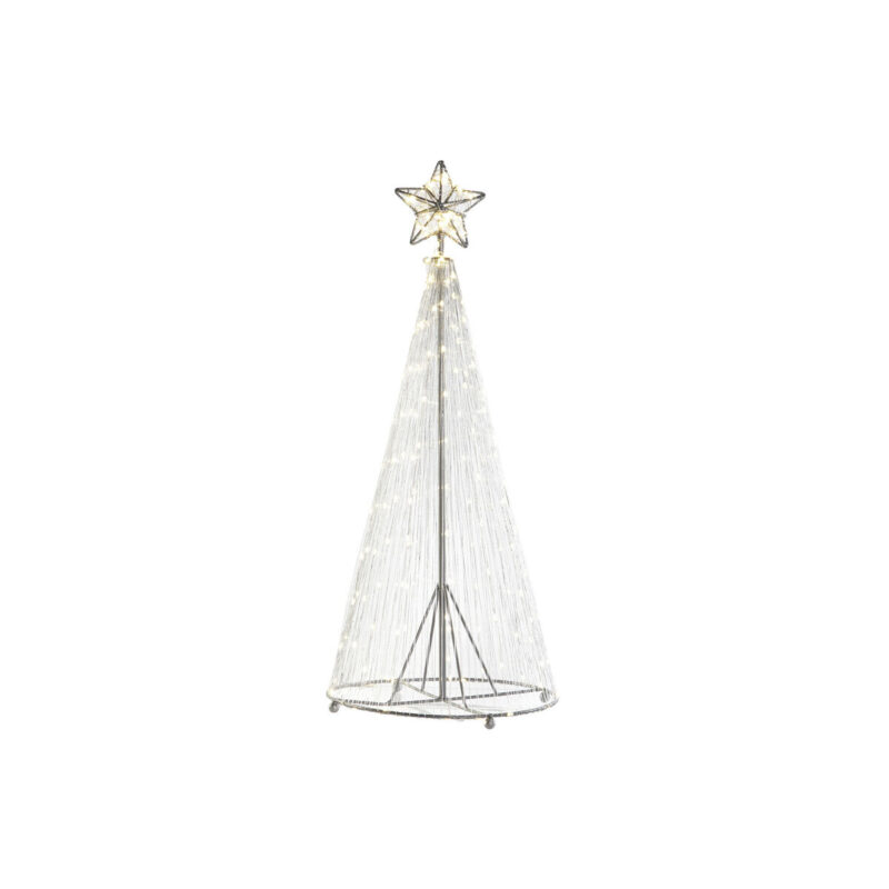 S3052065_0 Árbol de Navidad DKD Home Decor Plateado Metal 25 x 25 x 60 cm