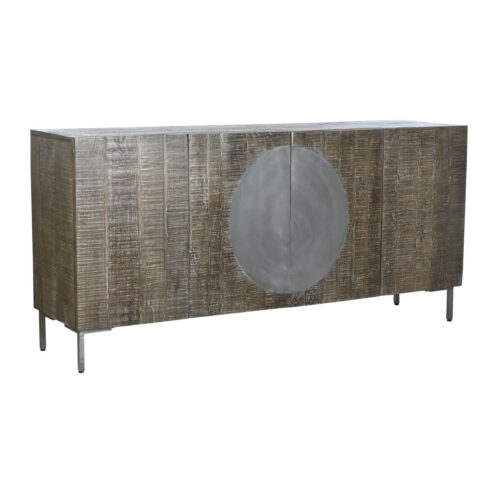 Aparador DKD Home Decor Marrón oscuro Gris oscuro Metal Madera de mango 180 x 40 x 80 cm