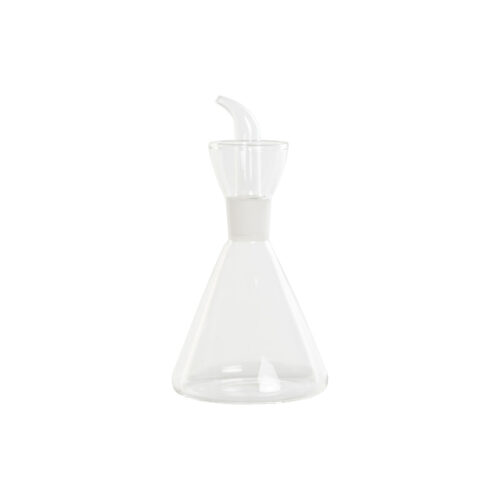 Aceitera DKD Home Decor Transparente Vidrio de Borosilicato 500 ml 11,5 x 11,5 x 22 cm