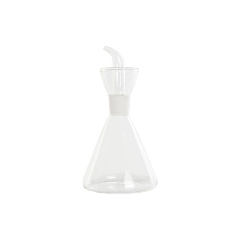 Aceitera DKD Home Decor Transparente Vidrio de Borosilicato 500 ml 11,5 x 11,5 x 22 cm