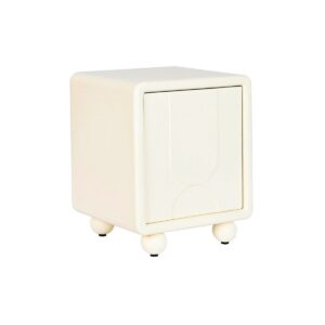 Mesita de Noche DKD Home Decor Blanco Madera MDF 45 x 40 x 55 cm