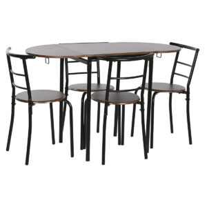 Conjunto de Mesa con 4 Sillas DKD Home Decor 121 x 55 x 78 cm