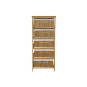 S3053084_0 Cajonera DKD Home Decor Natural Bambú Madera de Paulonia 42 x 32 x 98 cm