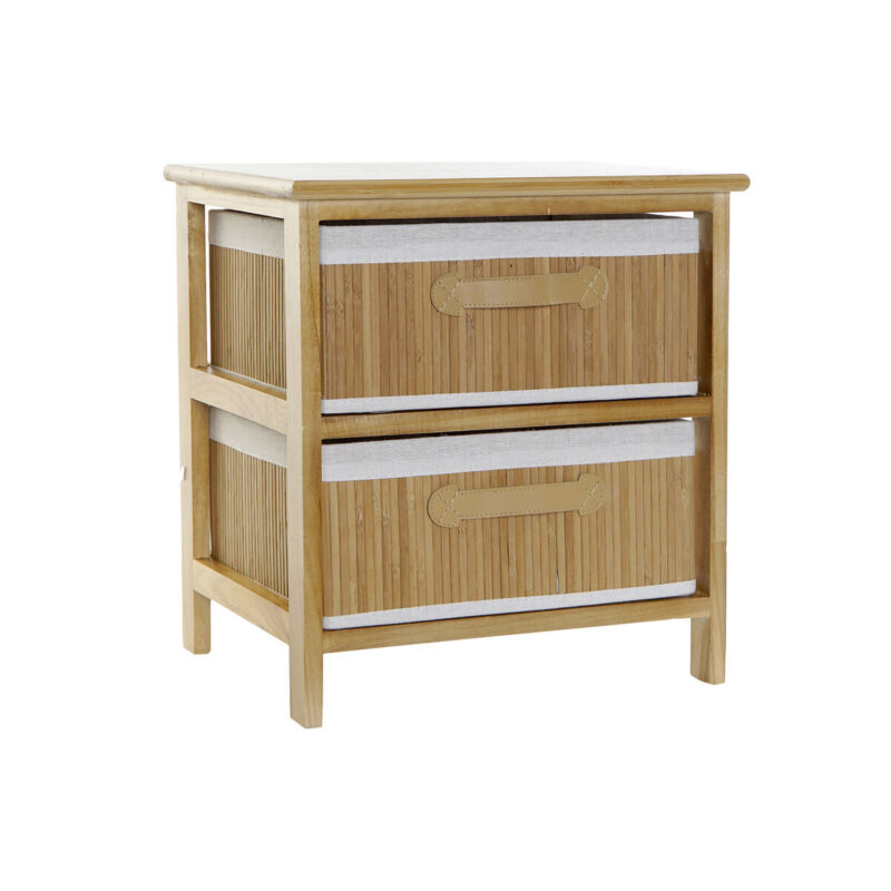 S3053087_0 Cajonera DKD Home Decor Natural Bambú Madera de Paulonia 42 x 32 x 45 cm