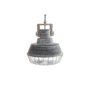 Lámpara de Techo Home ESPRIT Gris Madera Metal Hierro 25 W 39 x 39 x 45 cm