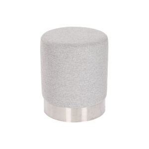 S3053970_0 Reposapiés Home ESPRIT Gris Plateado 35 x 35 x 42 cm