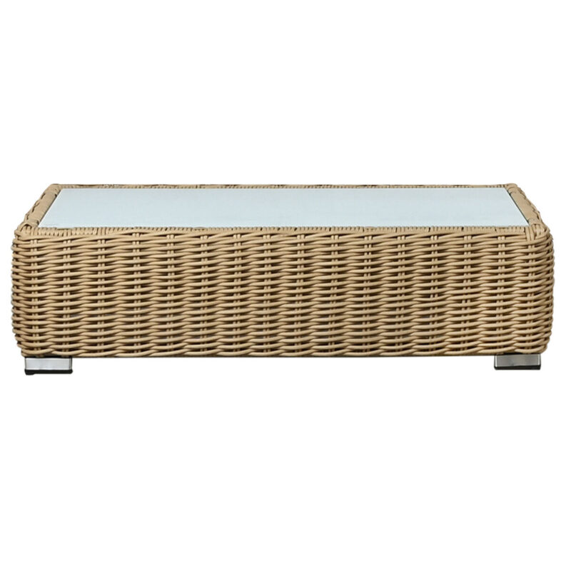 Mesa de Centro Home ESPRIT Beige Marrón claro 110 x 60 x 35 cm