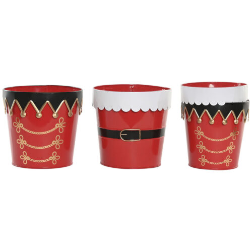 Set Adornos de Navidad Home ESPRIT Blanco Rojo 21 x 21 x 20 cm (2 Unidades)