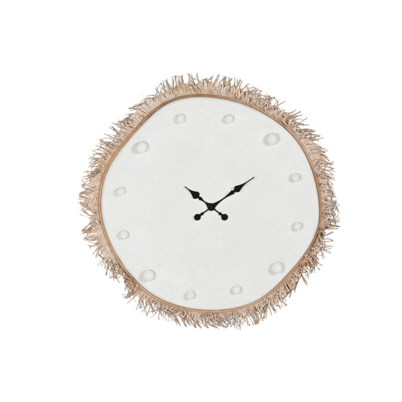 S3062289_0 Reloj de Pared Home ESPRIT Blanco Fibra Madera MDF Scandi 85 X 7 X 85 CM