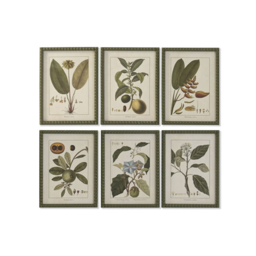 Cuadro Home ESPRIT Cristal Abeto 30 x 2,5 x 40 cm (6 Unidades)