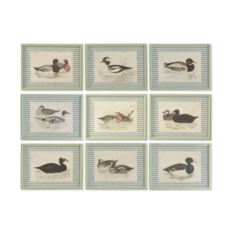 S3062604_0 Cuadro Home ESPRIT Cristal Abeto 40 x 2.5 x 30 cm (9 Unidades)