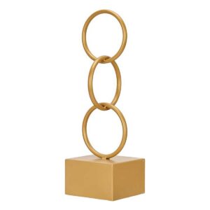 Figura Decorativa Gift Decor Dorado Aros 12,5 x 40,5 x 12,5 cm