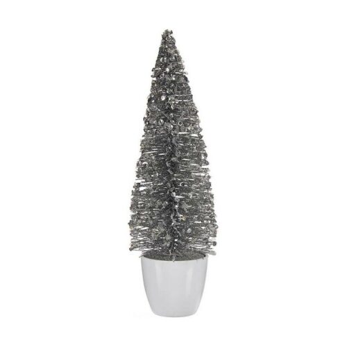 Árbol de Navidad Krist+ Blanco Plateado Plata Plástico 10 x 33 x 10 cm