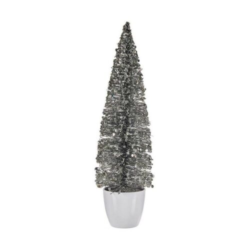 Árbol de Navidad Krist+ Blanco Plateado Plata Plástico 10 x 38 x 10 cm