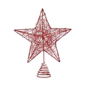 Estrella de Navidad Krist+ Rojo Acero Plástico