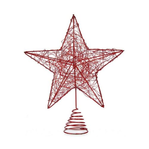 Estrella de Navidad Krist+ Rojo Acero Plástico