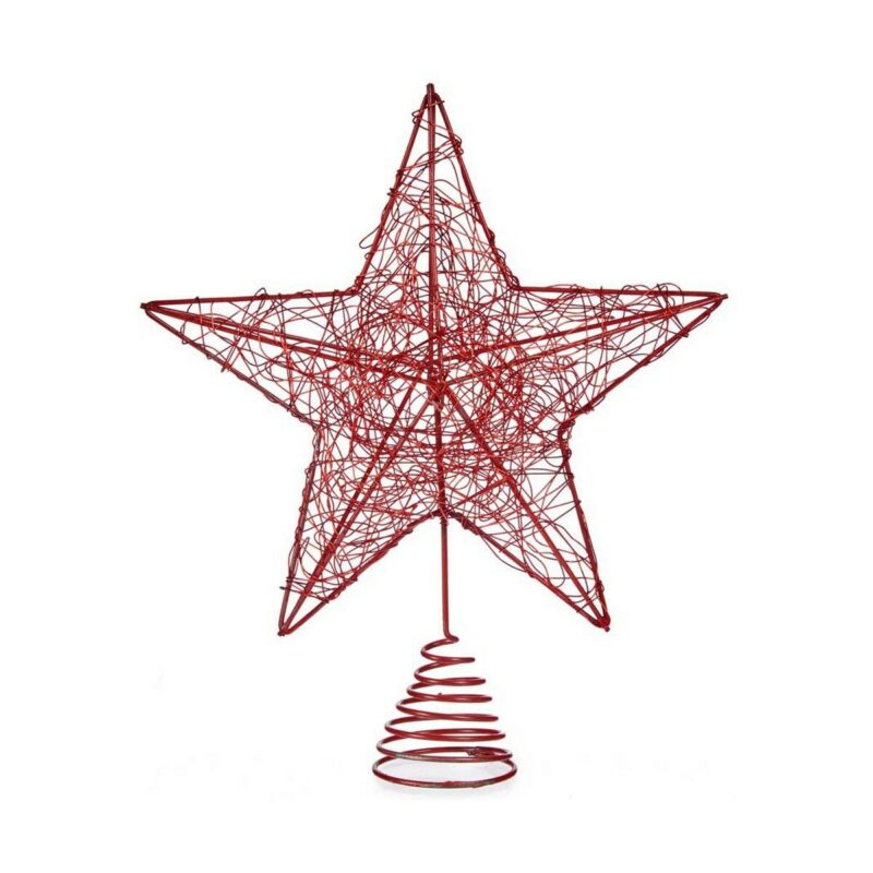 Estrella de Navidad Krist+ Rojo Acero Plástico