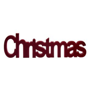 S3612330_0 Figura Decorativa Krist+ Christmas Rojo 11 x 2,5 x 36,5 cm