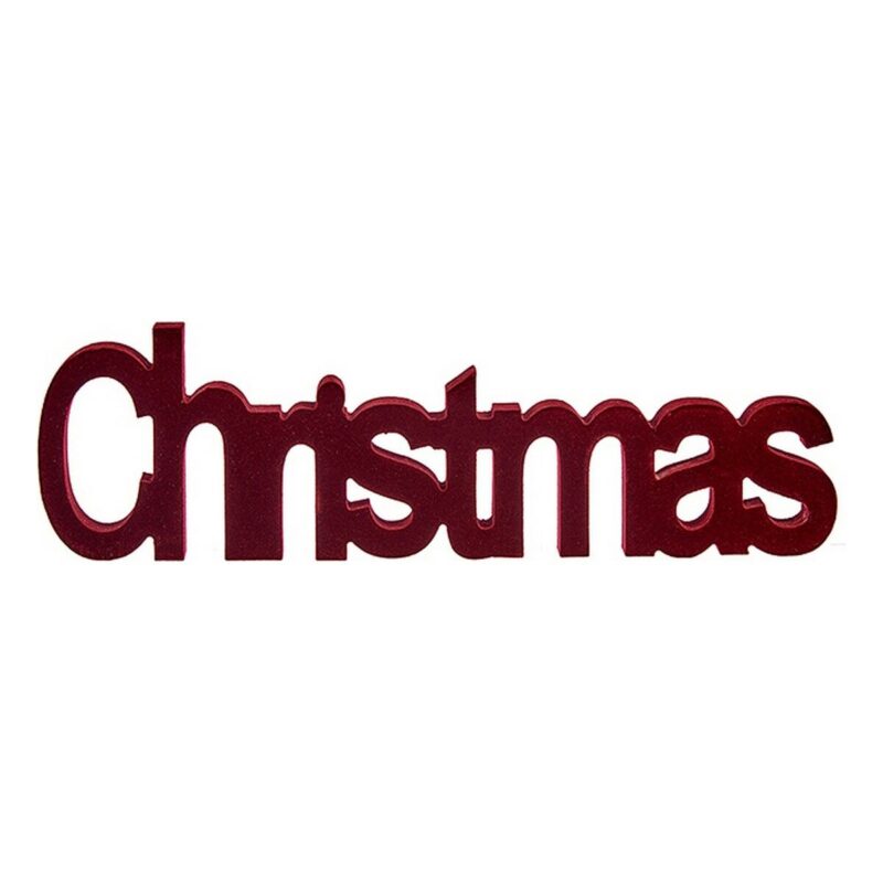S3612330_0 Figura Decorativa Krist+ Christmas Rojo 11 x 2,5 x 36,5 cm