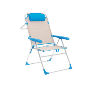 D1400032_0 Silla Plegable Marbueno Azul Beige 67 x 99 x 66 cm