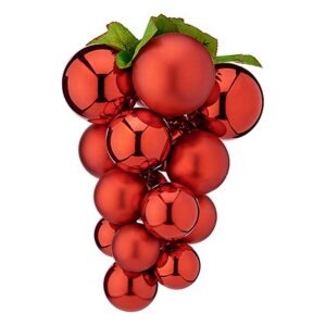 Bola de Navidad Krist+ Rojo Plástico Uvas Pequeño