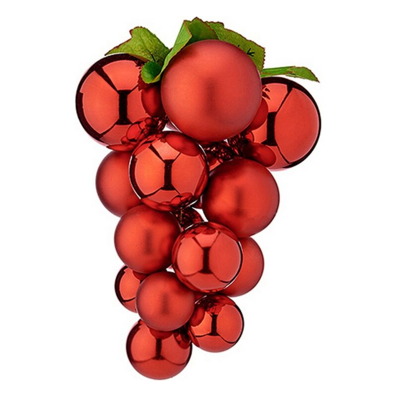 Bola de Navidad Krist+ Rojo Plástico Uvas Pequeño