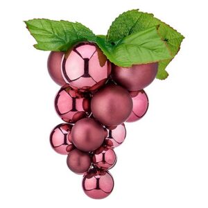 Bola de Navidad Krist+ Rosa Plástico Uvas Pequeño