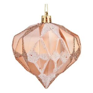 Bolas de Navidad Krist+ 00894 Cobre Plástico Diamante Ø 8 cm 6 Unidades