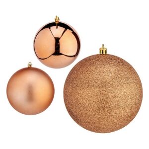 S3612701_0 Bolas de Navidad Krist+ Cobre Plástico Ø 10 cm 6 Unidades