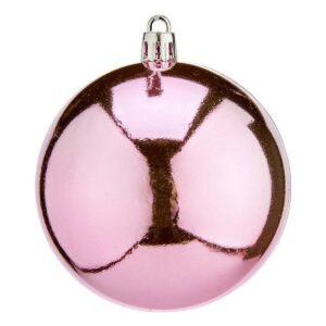 Bolas de Navidad Krist+ K1912475-4 Rosa Plástico Ø 8 cm 16 Unidades