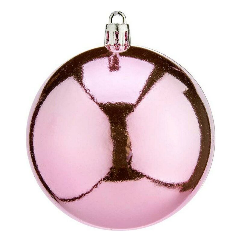 Bolas de Navidad Krist+ K1912475-4 Rosa Plástico Ø 8 cm 16 Unidades