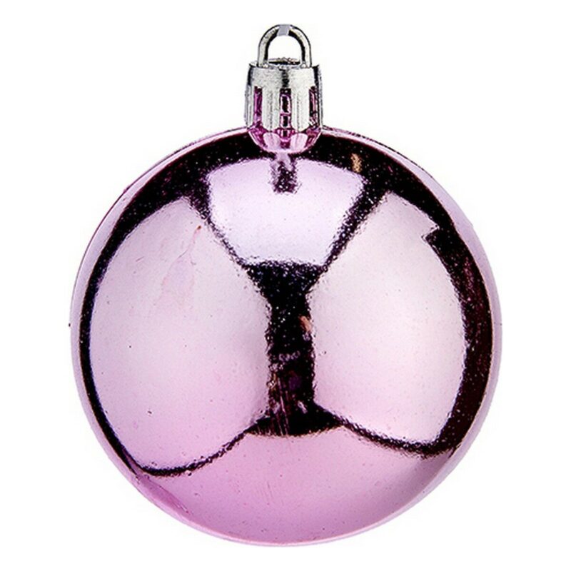 Bolas de Navidad Krist+ Rosa Plástico Ø 6 cm 24 Unidades