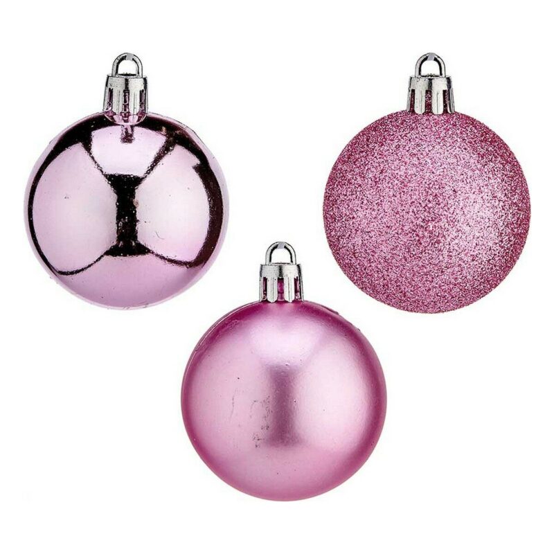 Bola de Navidad Krist+ Rosa Plástico Ø 5 cm