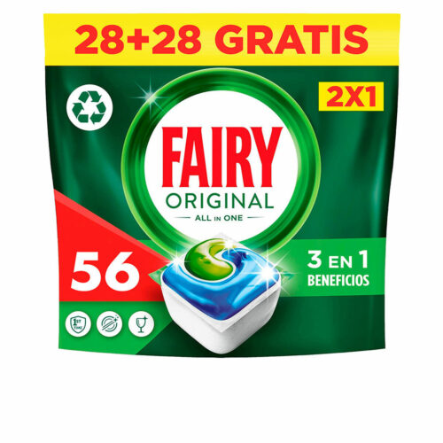 Pastillas para Lavavajillas Fairy TODO EN 1 LIMON 56 Unidades